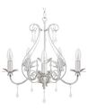 5 Light Crystal Chandelier Silver TALTSON_739452