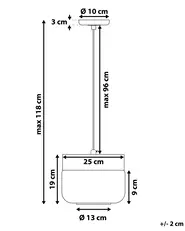 Pendant Lamp MURRAY Glass Black_779685