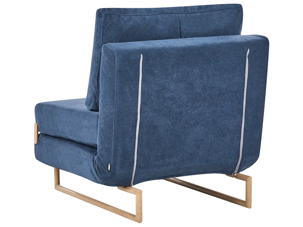Divano letto singolo JERSLEV Tessuto Blu_1010072
