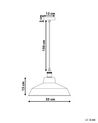 Metal Pendant Lamp White PECHORA_692540