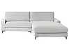 Corner Sofa MALOY Chenille Light Grey Left Hand