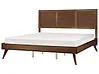 Bed ISTRES 180 x 200 cm (EU Super King) Dark Ash Wood