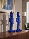 Set of 2 Figurines FLATEY 40 cm Nutcracker Blue