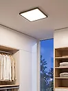 LED Ceiling Lamp TIVORA with Remote with Dimmer Black