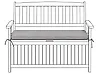 Bench Seat Pad Cushion SOVANA 108 x 45 cm Grey