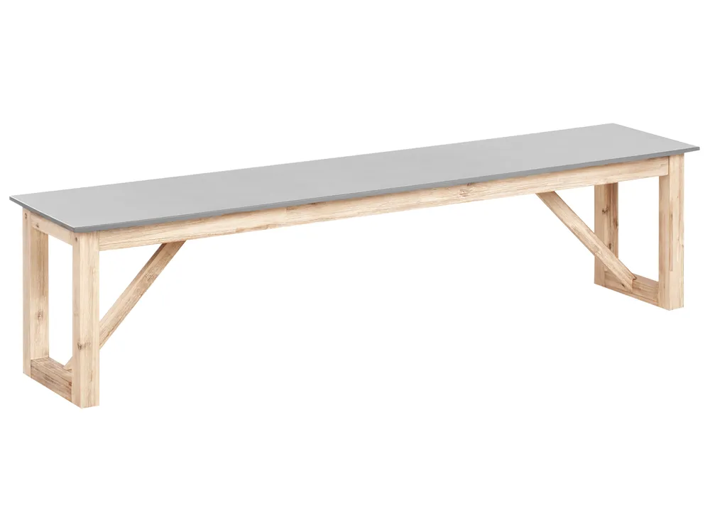 Panchina da giardino NOTTERI 180 cm Cemento Grigio