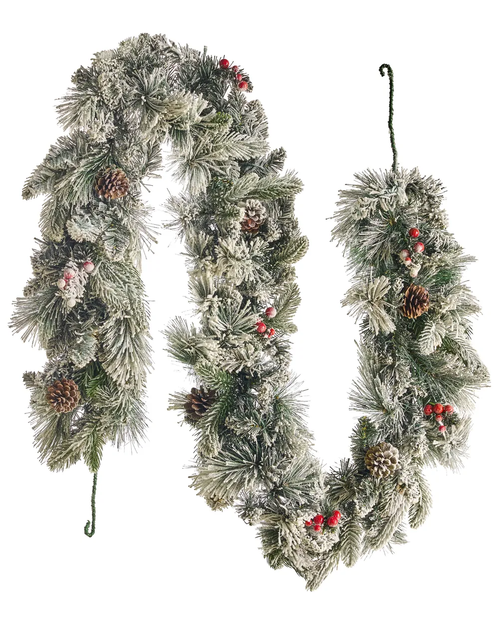 Ośnieżona świąteczna girlanda LED WHITEHORN 180 cm Biały_813258