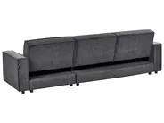 Corner Sofa Bed 3 Seater ROMEDAL II Fabric Graphite Grey Left Hand_971432
