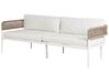 4 Seater Aluminium Garden Sofa Set White SERLA_930770