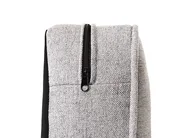 Set da salotto 4 posti CHESTERFIELD Tessuto Grigio chiaro_797128