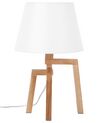 Fehér és világos fa asztali lámpa 42 cm NALON_698159
