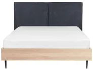 Bett mit Lattenrost Stoff IZERNORE 140 x 200 cm Dunkelgrau_863252