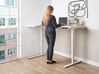 Electric Adjustable Left Corner Desk 160 x 59 cm White DESTINES _927742