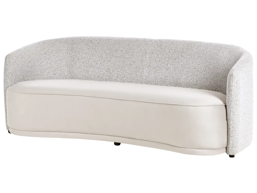 Sofa 3 Seater ROSET Fabric Light Beige_979063