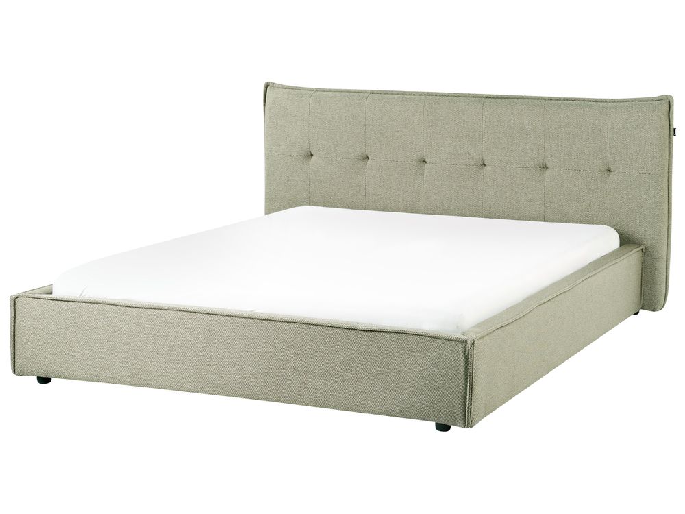 Cama de agua Lino sintético LESTRE 160 x 200 cm Verde