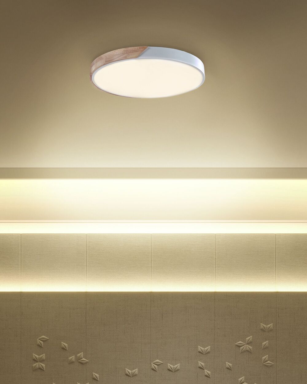 LED Ceiling Lamp PATTANI Metal White