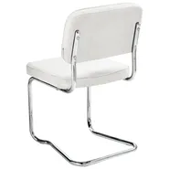 Set of 2 Dining Chairs IRWIN Corduroy Off-White_970473