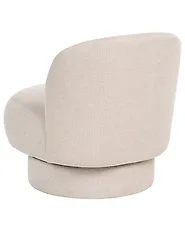 Swivel Armchair AYLO Fabric Light Beige_1186299
