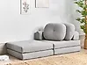 Single Sofa Bed OLDEN Fabric Light Grey