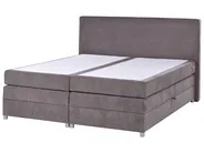 Divan Bed with Storage MINISTER Fabric Taupe 180 x 200 cm (EU Super King)_953989