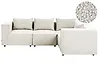Modular Corner Sofa 4 Seater AXEBO Boucle Off-White Left Hand