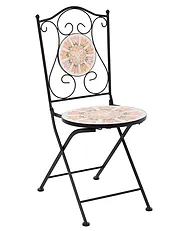 Set de 2 scaune de grădină SETTALA Pliabil Metal Multicolor_1155780