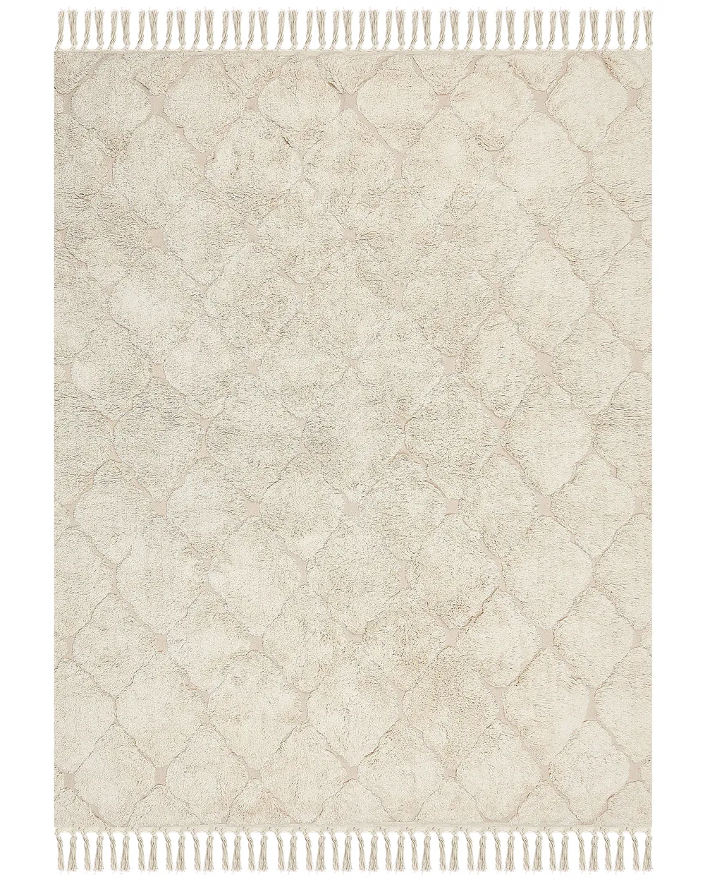 Rug SILCHAR Beige 160 x 230 cm Cotton_849126