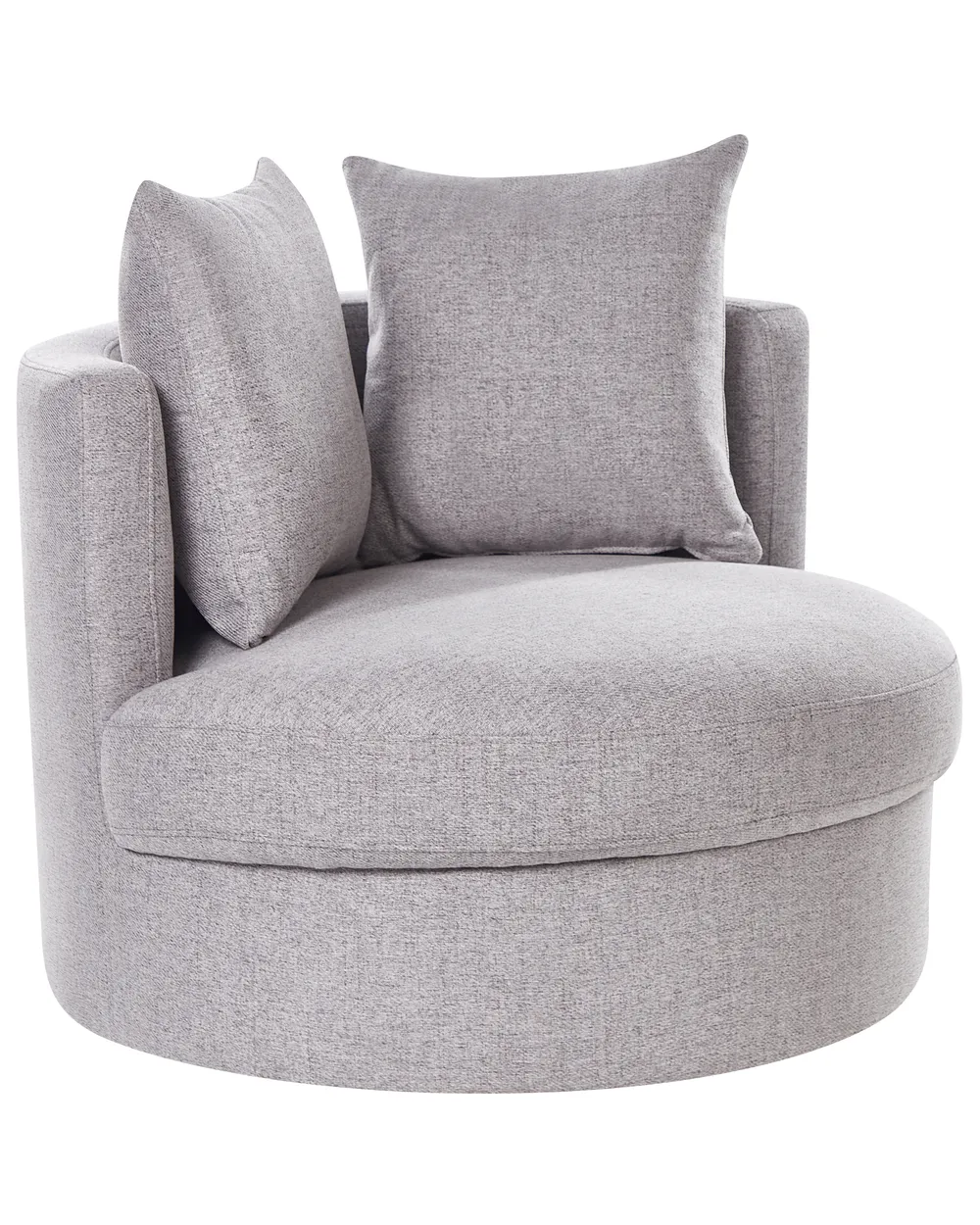 Poltrona girevole DALBY Tessuto Grigio chiaro_906449