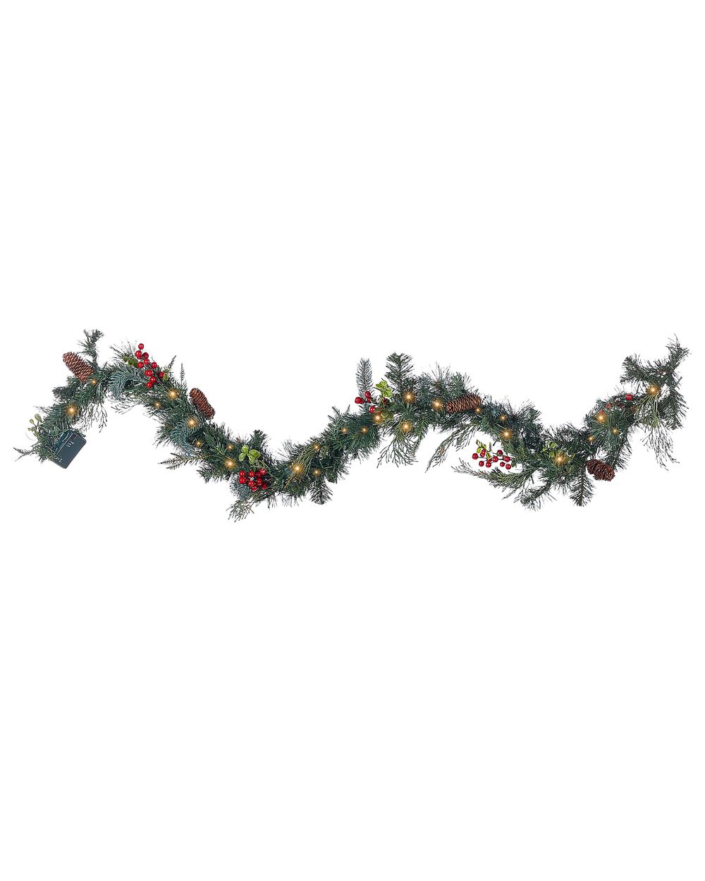 Christmas Garland LED ELBRUS 180 cm Green