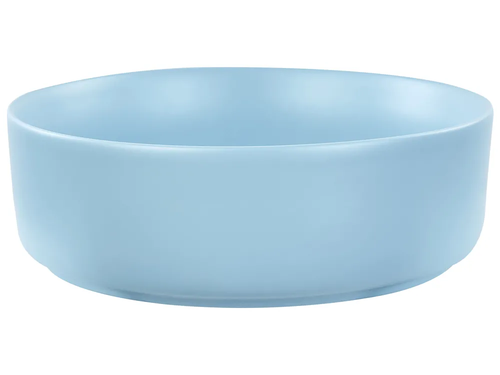 Countertop Basin GUDAR ⌀ 370 mm Ceramic Blue_934702