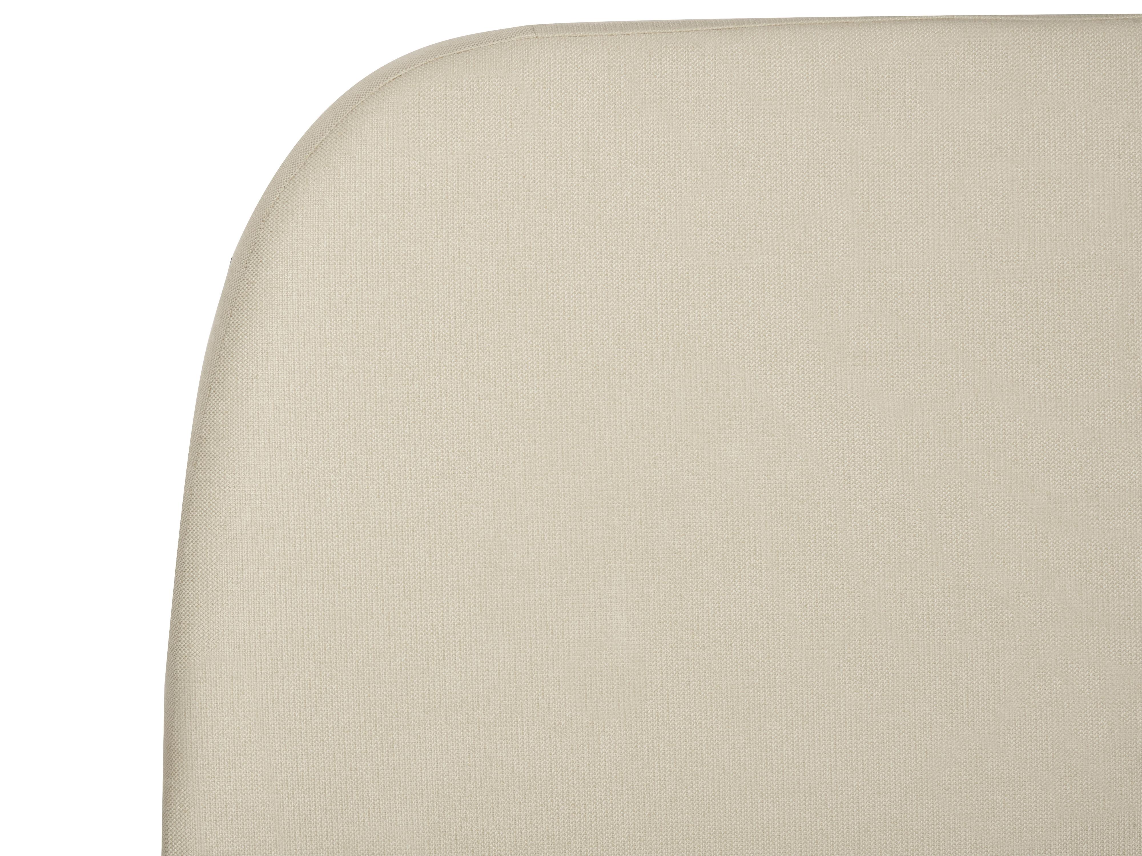 Bett mit Lattenrost Stoff ROISEL 160 x 200 cm Hellbeige_937474