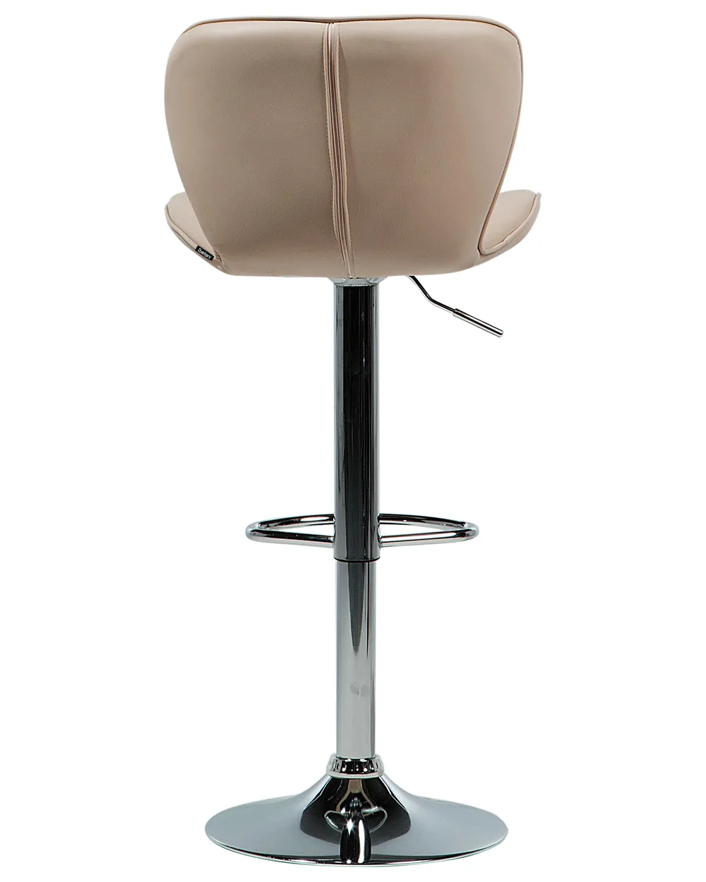 Set di 2 sedie alte VALETTA Pelle sintetica Beige chiaro_782070