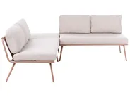 Garden Corner Sofa with Table 4 Seater CACCAMO Beige_1064176