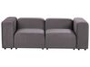 2 Seater Modular Velvet Sofa Dark Grey FALSTERBO_919314