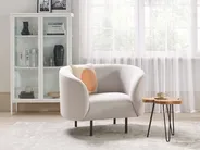 Set da salotto 3 posti LOEN Tessuto Beige chiaro_870411