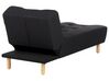 Fabric Chaise Lounge Black ALSTEN_922038