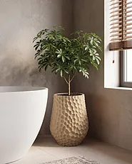 Plant Pot PILLERSEE 34 cm Light Brown_1164678
