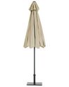 Parasol de jardin beige taupe avec éclairage LED ⌀ 266 cm RAPALLO_679987