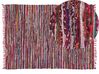Tappeto multicolore in cotone con fronde 140 x 200 cm DANCA_530498