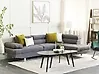 Corner Sofa NORREA Fabric Grey Left Hand