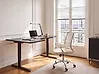 Electric Adjustable Corner Desk DESTINES 160 cm x 109 cm Black Left Hand