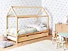 Kids Trundle Bed Pine Wood CRILLON 90 x 200 cm (EU Single) Light Brown