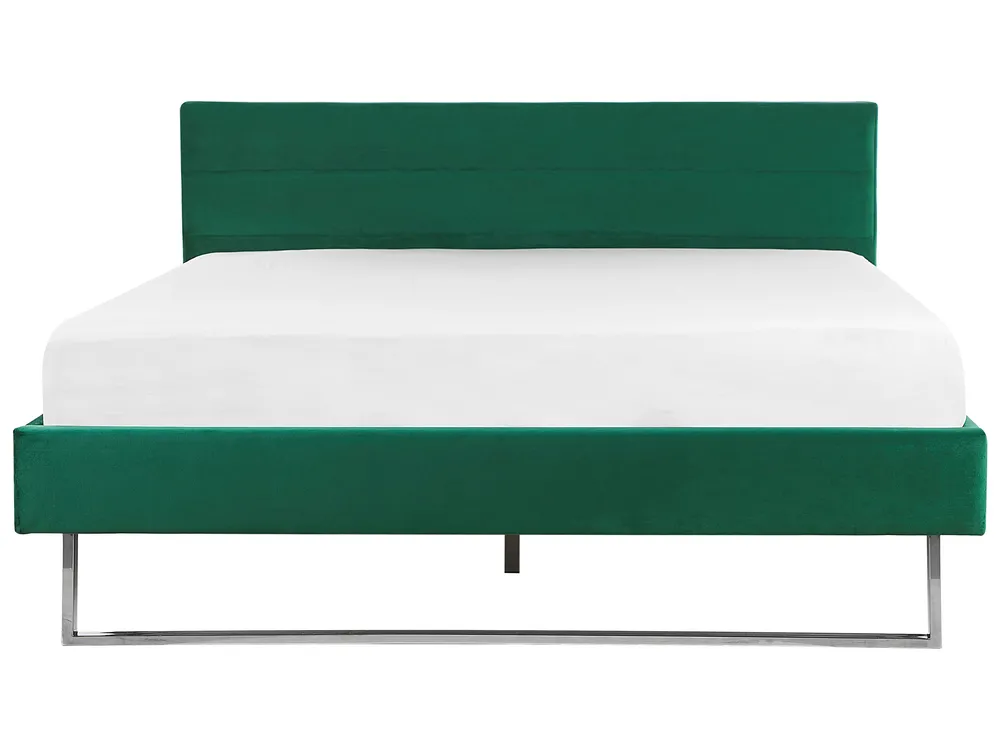 Bed Velvet BELLOU 180 x 200 cm (EU Super King) Green_777653