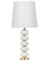 Lámpara de mesa de metal blanco/dorado 80 cm FRIO_823026