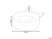 Pet Bed KEPEZ Fabric Grey_826738