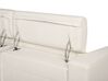2-istuttava sohva kangas sähkösäädettävä USB-portti vaalea beige ULVEN_905173