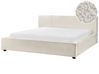 Bed Boucle MIRANDE 180 x 200 cm (EU Super King) Off-White