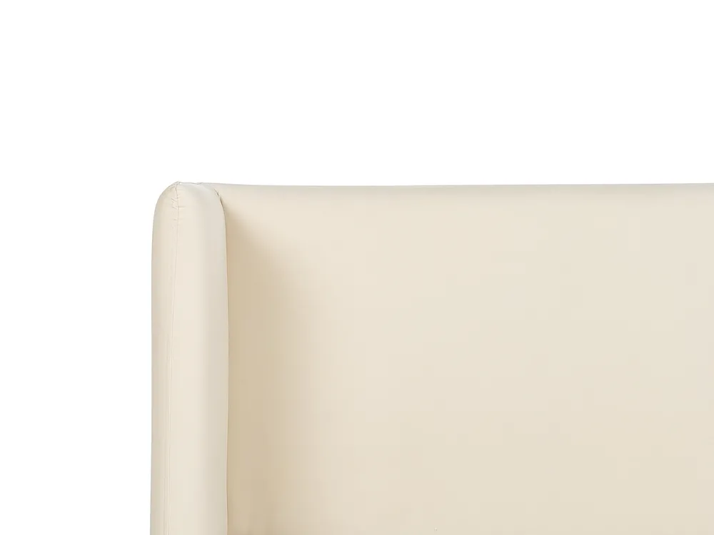 Bed Velvet ARETTE 160 x 200 cm (EU King Size) Light Beige_875243