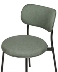 Set di 2 sedie da pranzo CASEY Tessuto Verde scuro_884564