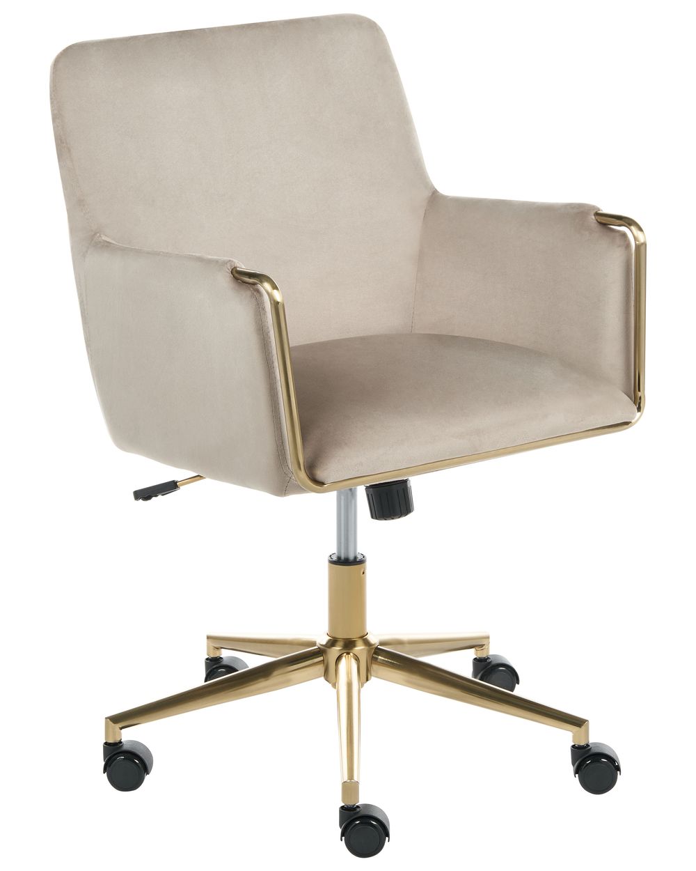 Desk Chair ALTONA Velvet Beige